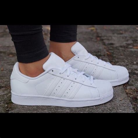 witte superstar adidas|all white adidas superstar women's.